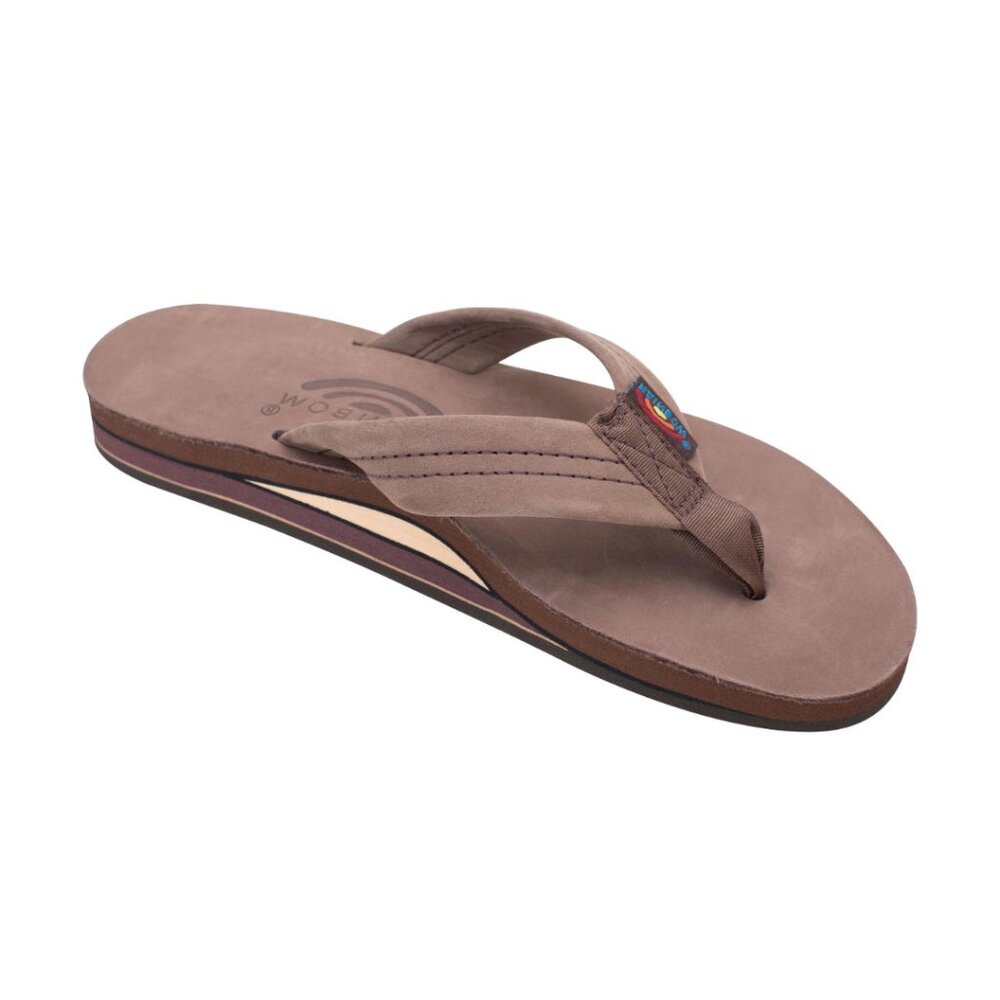 Rainbow Women's Double Layer Sandal - Expresso Leather